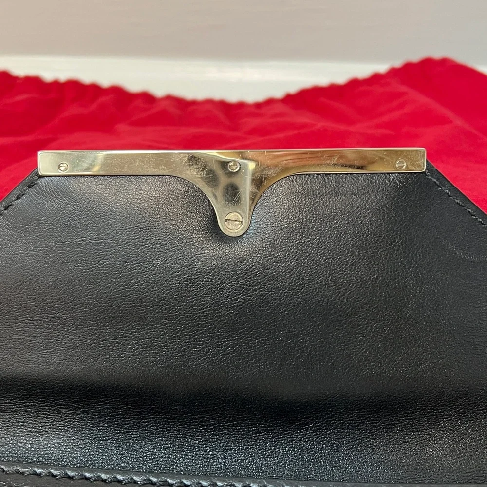 Valentino Garavani Colorblock Leather Shoulder Bag / Clutch w/ Box Dust Bag Tags